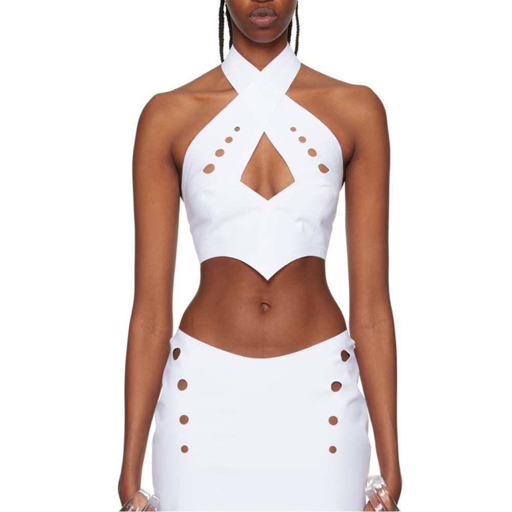 Jean Paul Gaultier perforated top